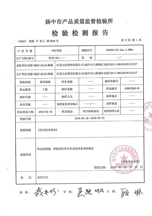 PPH检测报告